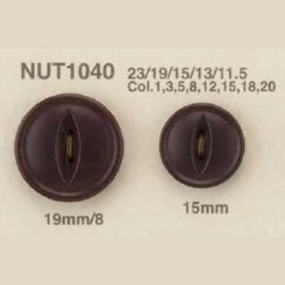 NUT-1040 천연 소재 너트 캣아이 2개 구멍 단추