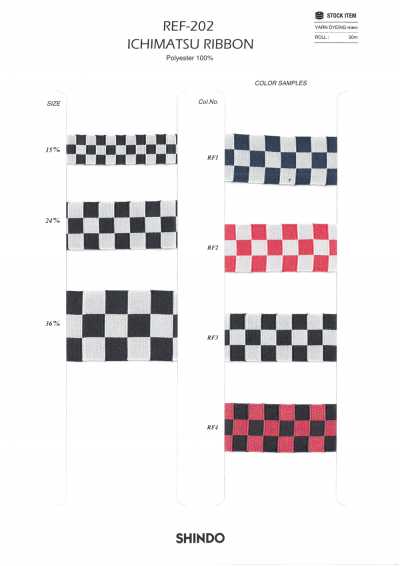 REF-202 체크무늬 리본