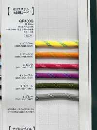 QR-400G 4MM 폴리에스터 4점 코드[리본 / 테이프 / 코드] Cordon 서브 사진