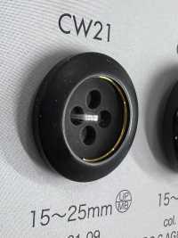 CW21 폴리에스터 수지/캐스트 4홀 버튼[단추] DAIYA BUTTON 서브 사진