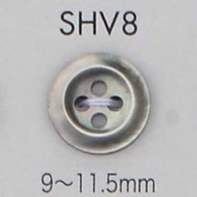 SHV8 4구멍 테두리 있는 쉘버튼