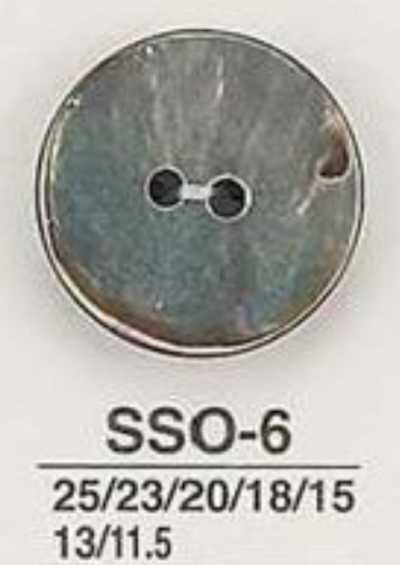 SSO6 천연 조개 소재 2구멍 광택 단추