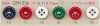OPH336 DAIYA BUTTONS 충격 방지 4구 폴리에스테르 단추