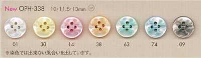 OPH338 DAIYA BUTTONS 4구 폴리에스테르 단추
