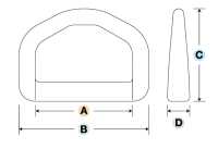 LD-E YKK D링 LD-E 15mm~50mm[버클 / 고리] 서브 사진