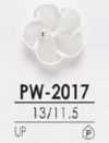 PW2017 폴리에스테르 수지제 앞면 2구멍·광택 단추