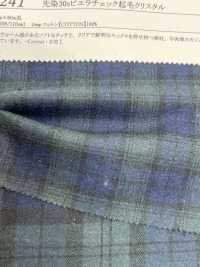 16241 선염 30 실 비엘라 체크무늬 기모 크리스탈[원단] SUNWELL 서브 사진