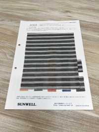 35323 선염 코튼/레이온 트윌 더블 가로 줄무늬[원단] SUNWELL 서브 사진