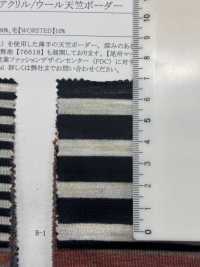 76619 새틴돌 아크릴/울 싱글 다이마루 가로 줄무늬[원단] SUNWELL 서브 사진