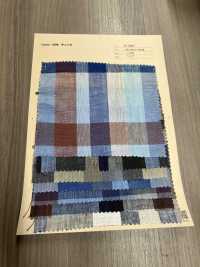 A-7067 Linen 100% 체크무늬[원단] ARINOBE CO., LTD. 서브 사진