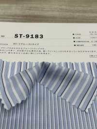 ST-9183 80/2 블루 스트라이프[원단] 쿠와무라 섬유 서브 사진