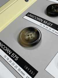 UNICORNM01 【물소조】4구멍 단추 있음 NITTO Button 서브 사진
