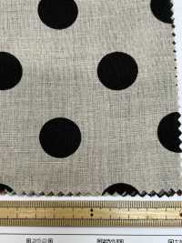 DOT-7000-1 린넨 광목 도트 무늬[원단] 홋코(HOKKOH) 서브 사진