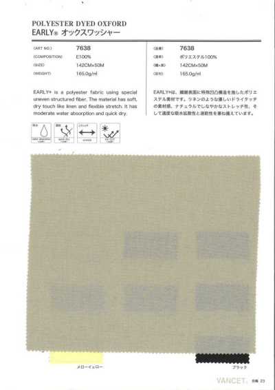 7638 EARLY® 옥스포드 워셔 가공