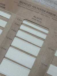 6035 재활용 폴리에스터 스펀 양면 새틴 리본[리본 / 테이프 / 코드] ROSE BRAND (Marushin) 서브 사진