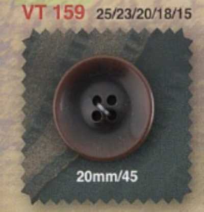 VT159 폴리에스테르 수지제 앞면 4구멍 단추