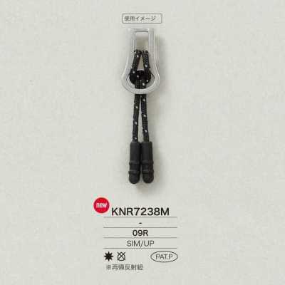 KNR7238M 미라블(실리콘)/폴리에스테르 수지제 지퍼 포인트