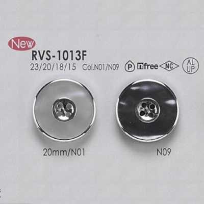 RVS1013F 알루미늄/폴리에스테르 수지제 겉면 4구멍 단추
