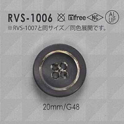 RVS1006 알루미늄/폴리에스테르 수지제 앞면 4구멍 단추
