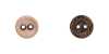OW7400 목재/ 목재, 합판/ 황동 2구멍 단추