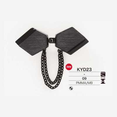 KYD23 아크릴 수지/황동제 기타 단추