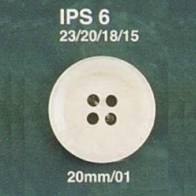 IPS6 폴리에스테르 수지제 표면 4구멍 단추