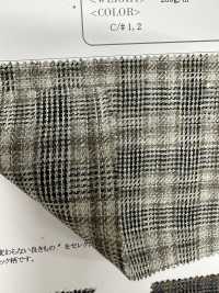 OA42300 LINEN TOP crossing check[원단] Oharayaseni 서브 사진