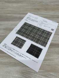 OA42300 LINEN TOP crossing check[원단] Oharayaseni 서브 사진