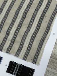 OM25312 TWIST LINEN Stripe Washer Finish[원단] Oharayaseni 서브 사진