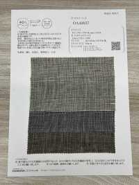 OA43657 40/1 리넨 TOP 실 smart check[원단] Oharayaseni 서브 사진