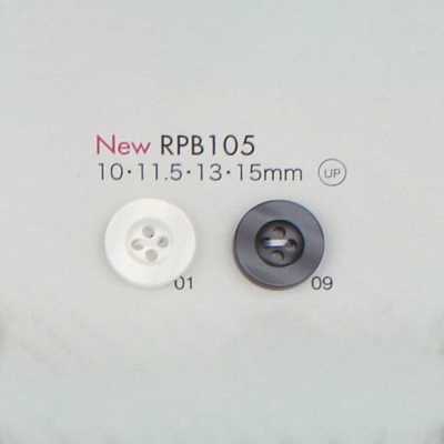 RPB105 일본산 재생 PET 수지 단추 4구멍