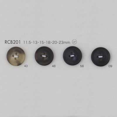RCB201 폴리에스테르 수지 테두리 있는 4구멍 단추