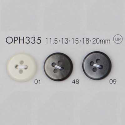 OPH335 폴리에스테르 수지제 4구멍 단추