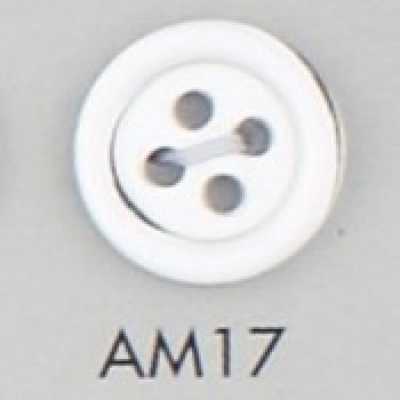 AM17 아크릴/폴리에스테르 수지제 4구 단추