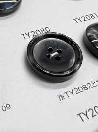 TY2080 폴리에스터 수지 테두리 4홀 버튼[단추] DAIYA BUTTON 서브 사진