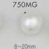 750MG 진주풍 유레아 소재 금색 손잡이단추