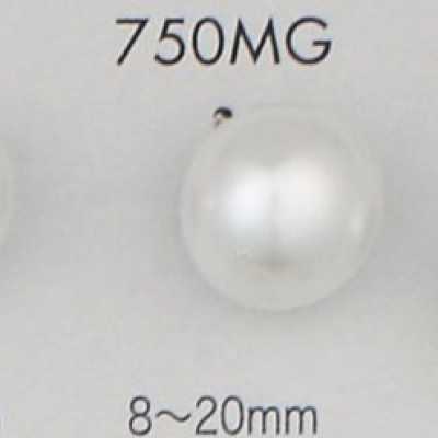 750MG 진주풍 유레아 소재 금색 손잡이단추