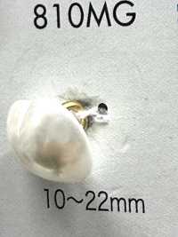 810MG 진주감 유레아 소재 금색 손잡이단추 DAIYA BUTTON 추가 이미지