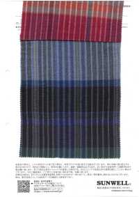 35511 40 싱글 스레드 코튼 보일 체크 워셔 가공[원단] SUNWELL 서브 사진