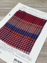 35511 40 싱글 스레드 코튼 보일 체크 워셔 가공[원단] SUNWELL 서브 사진