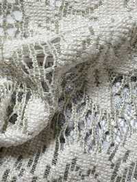 KKF8725-W-D1 폭이 넓은 폴리에스터 헤더드 자카드 레이스[원단] 우니 섬유(UNI TEXTILE) 서브 사진