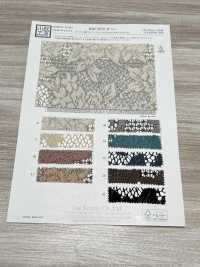 KKF8725-W-D1 폭이 넓은 폴리에스터 헤더드 자카드 레이스[원단] 우니 섬유(UNI TEXTILE) 서브 사진