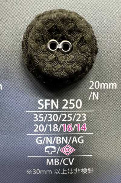 SFN250 아일렛 리벳 싸개 단추