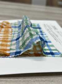 28102 80 스레드 론 미라클 웨이브 체크 프린트[원단] SUNWELL 서브 사진