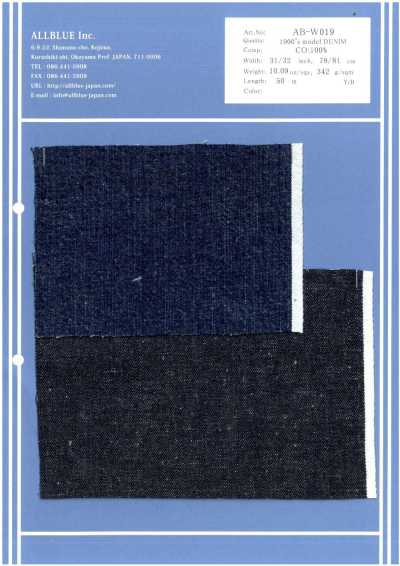 AB-W019 1900년대 모델 데님