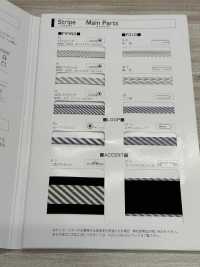 2400-WF 2400 인터우븐 스트라이프 더블 폴드 테이프[리본 / 테이프 / 코드] STAR BRAND(호시카) 서브 사진