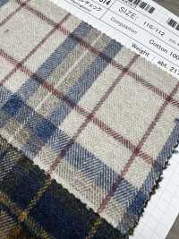 AW1814 트위스트 멜란지 플란넬 체크[원단] SHIBAYA 서브 사진