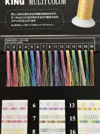 KING-MULTI-COLOR 킹 멀티컬러 그라데이션 염색 재봉실 FUJIX 서브 사진