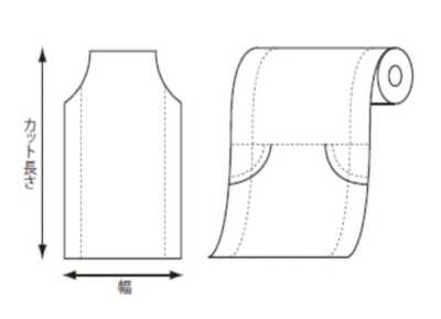 41801 PE 거셋형 롤 커버 폭480/580mm×850mm