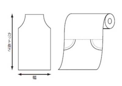 41923 PE 평 롤 커버 폭500mm×1400mm